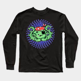 Kawaii pirate Octopus Long Sleeve T-Shirt